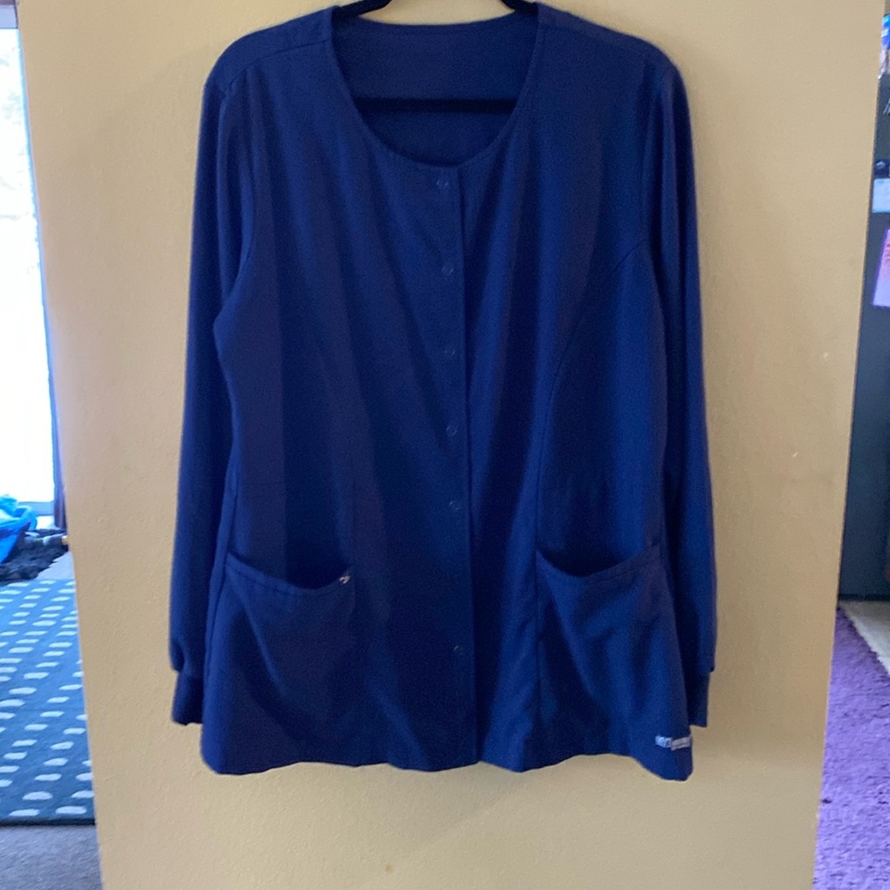 Navy scrub Jacket